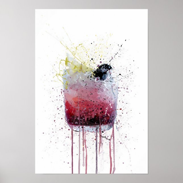 Bramble Cocktail Poster (Vorne)