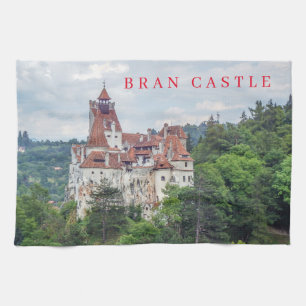 Bran Castle Panoramasicht Teetuch Geschirrtuch