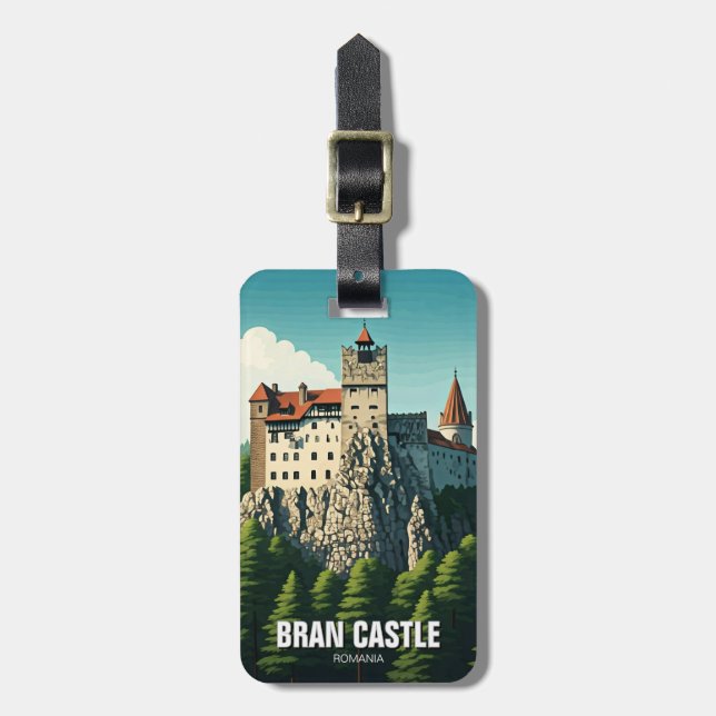 Bran Castle Rumänien Gepäckanhänger (Vorderseite vertikal)