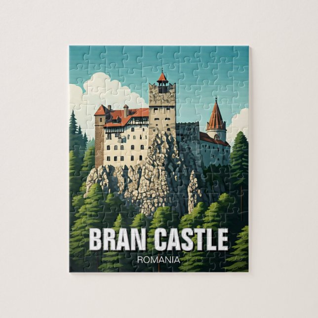 Bran Castle Rumänien Puzzle (Vertikal)