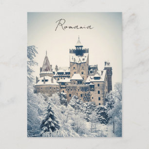 Bran Castle Rumänien Winter Postkarte