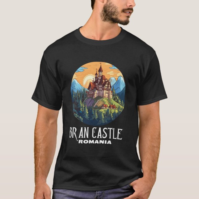 Bran Castle Transylvania Zuhause to Dracula T-Shirt (Vorderseite)