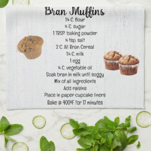 Bran Muffin Recipe Geschirrtuch