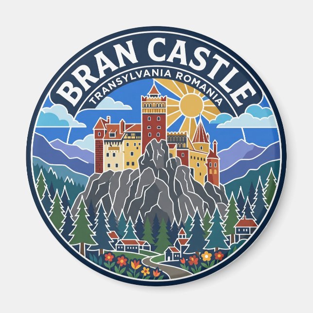 Bran Schloss Rumänien Magnet (Vorne)