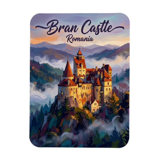 Bran-Schloss Rumänien Magnet (Vertikal)