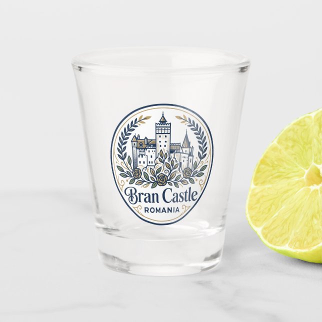 Bran-Schloss Rumänien Schnapsglas (Vorderseite)