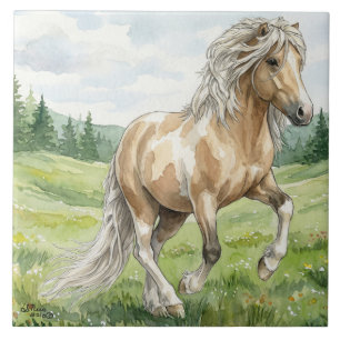 Brana Pinto Palomino Isländische Aquarellmalerei Fliese