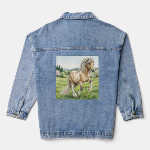 Brana Pinto Palomino Isländische Aquarellmalerei Jeansjacke