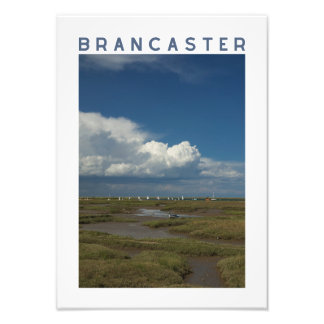 Brancaster Norfolk Salt Marsh and Sailing Boats Fotodruck