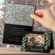 Branch und Berries Falten Weihnachtsfest Foto