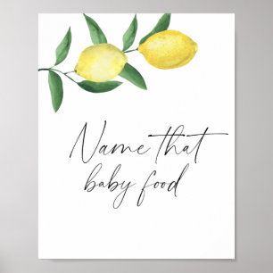 Branch-Zitronen - nennen Sie das Babynahrung Poster