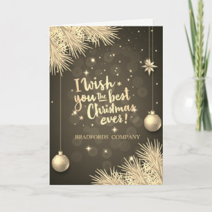 Branchen, Bälle, ich wünsche dir das beste Weihnac Feiertagskarte