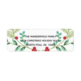 Branchen und Berries Holiday Rücksendeadressen-Auf