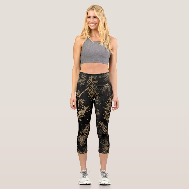 Branchen und Kiefer 2 Capri Leggings (Vorderseite)