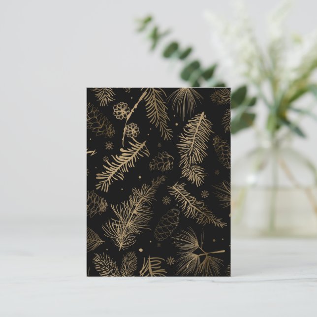 Branchen und Kiefer 2 Postkarte (Stehend Vorderseite)