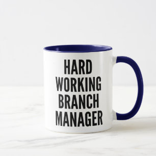 Branchenmanager für harte Arbeit Tasse