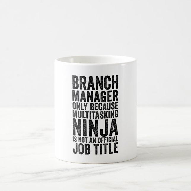 Branchenmanager nur, weil Multitasking Ninja Kaffeetasse (Mittel)