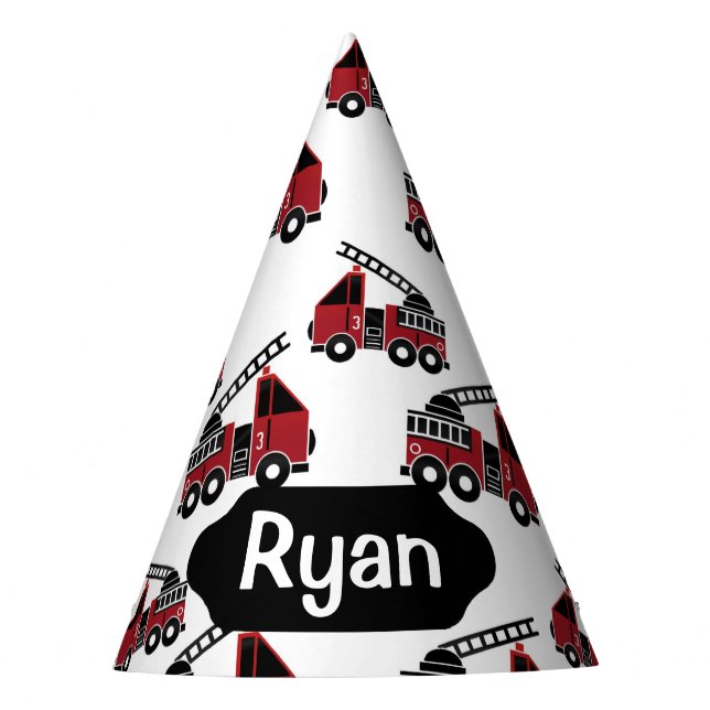 Brand-LKW-Zollhut Partyhütchen (Vorderseite)