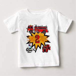 Brand und Rettung 2. Geburtstagsgeschenke Baby T-shirt