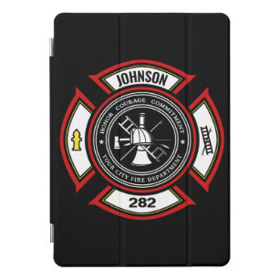 Brandabteilung ADD NAME Firefighter Abzeichen Resc iPad Pro Cover
