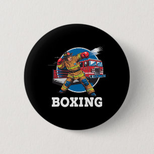 Brandbekämpfer Boxen Feuerwehrkampfsport Button