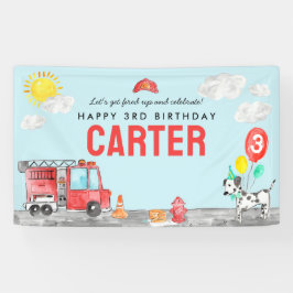 Brandbekämpfer-Kindergeburtstag Banner