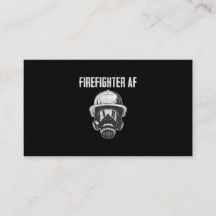 BrandbekämpfungsAF Gasmaske Funny Firefighter Visitenkarte