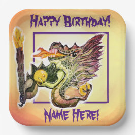 Branddrachenenergie Heilung Pappteller