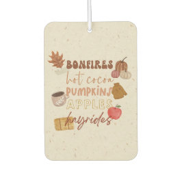 Brände, Kakao, Kürbis, Äpfel und Hyriaden Autolufterfrischer