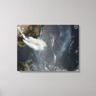 Brände und Rauch in Südostasien Leinwanddruck