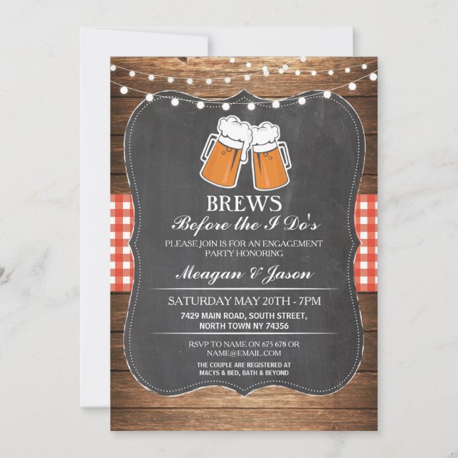 Brände vor der Einladung der iDo-Engagement-Partei (Vorderseite)