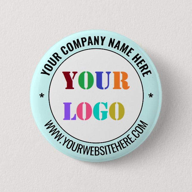 Branded Business Logo Promotional Button Example (Vorderseite)