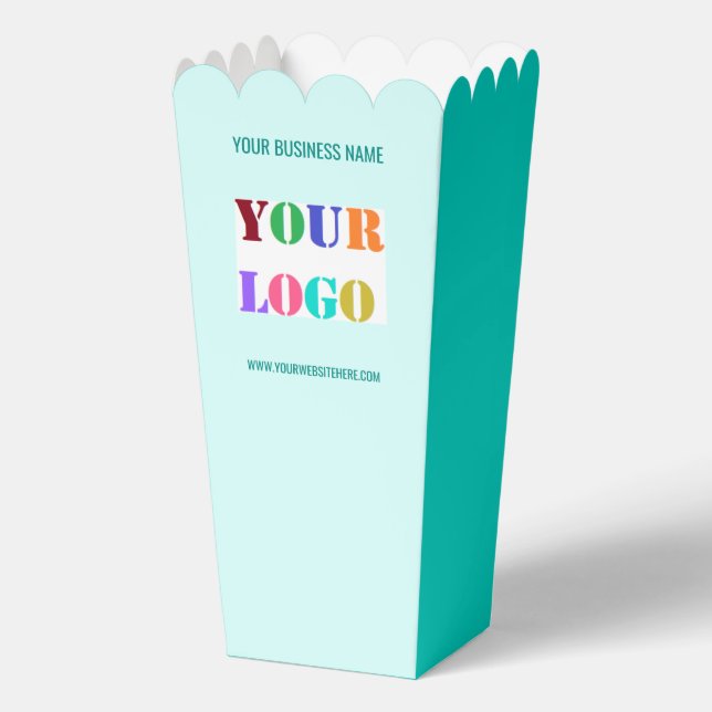 Branded Business Logo Text Popcorn Box Example Geschenkschachtel (Vorderseite)