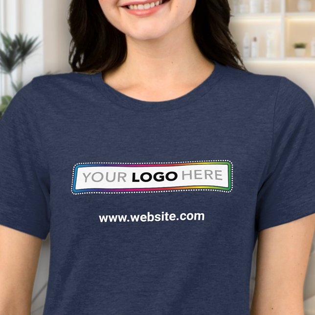 Branded Women’s Business T-shirt - Logo & Website Tri-Blend Shirt (Von Creator hochgeladen)