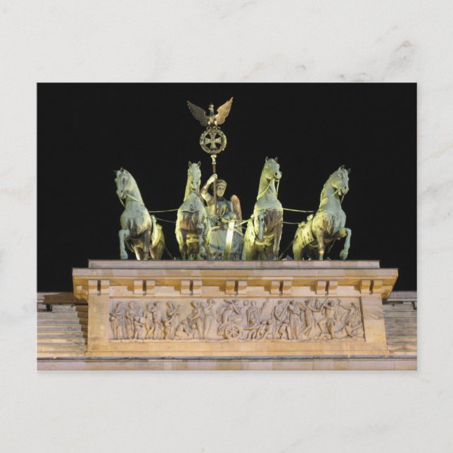 Brandenberg Gate Postkarte (Vorderseite)