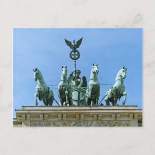 Brandenburg Gate Quadriga Berlin Postkarte