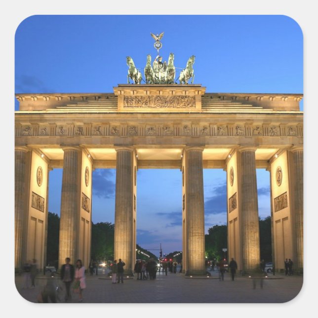 Brandenburg Quadratischer Aufkleber (Vorderseite)