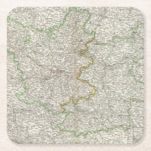 Brandenburg Rechteckiger Pappuntersetzer