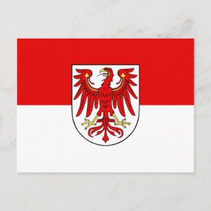 Brandenburger Flagge Postkarte
