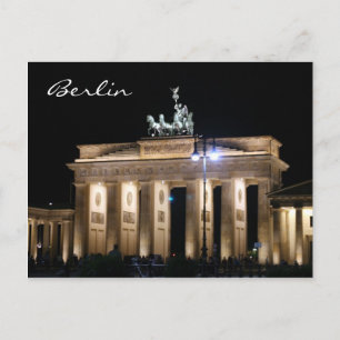 Brandenburger Nacht Postkarte