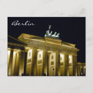Brandenburger Nachtberlin Postkarte