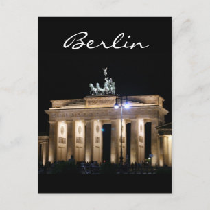 Brandenburger Nachtberlin Postkarte
