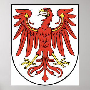 Brandenburger Offizielle Wappen - Symbol Deutschla Poster