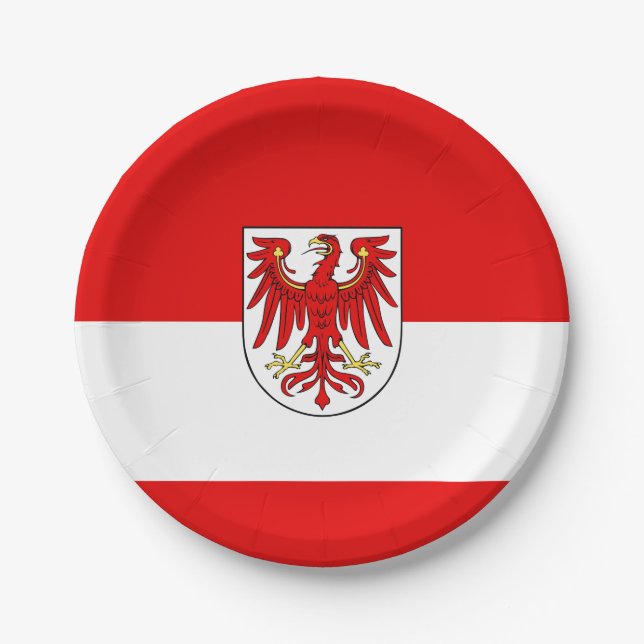 Brandenburger Papierplatte Pappteller (Vorderseite)