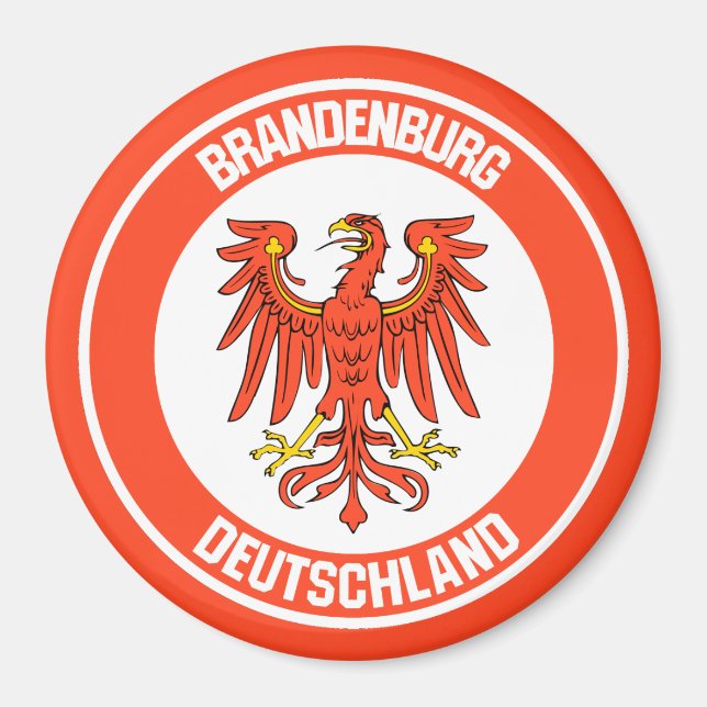 Brandenburger RundEmblem Magnet (Vorne)