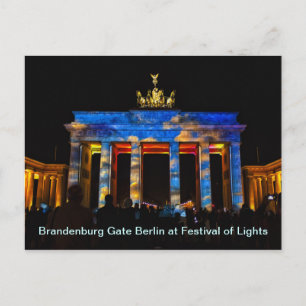 Brandenburger Tor Berlin beim Festival der Lichter Postkarte