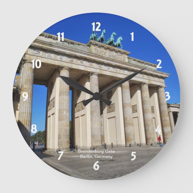 Brandenburger Tor, Berlin, Deutschland Große Wanduhr (Vorderseite)