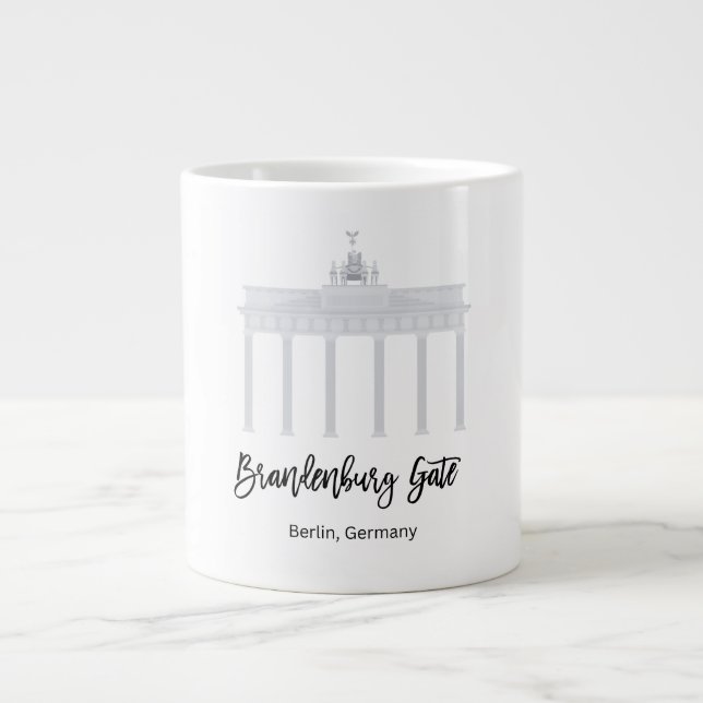 Brandenburger Tor - Berlin, Deutschland: Jumbo-Tasse (Vorderseite)