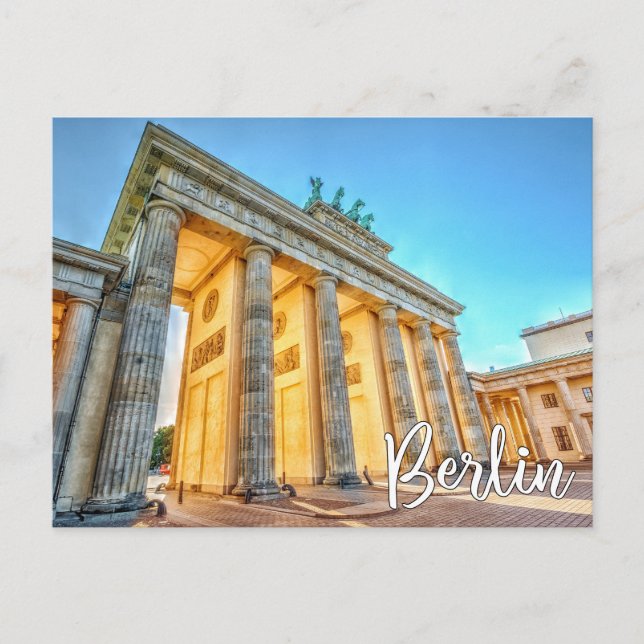 Brandenburger Tor, Berlin, Deutschland Postkarte (Vorderseite)