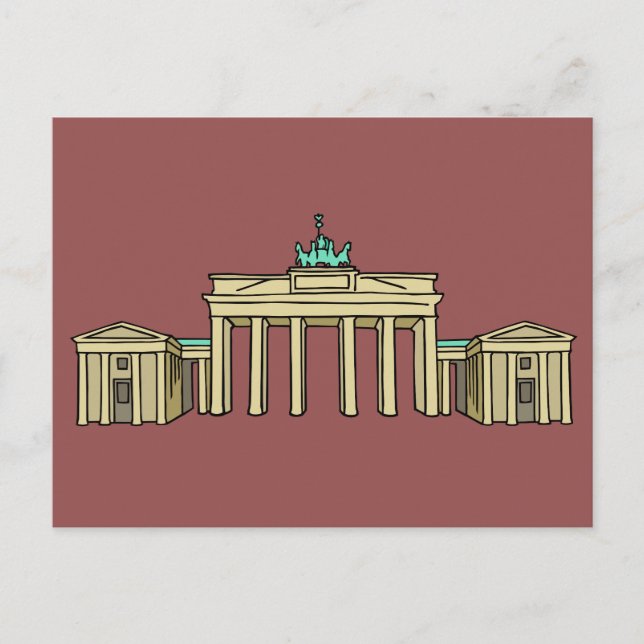 Brandenburger Tor Berlin Postkarte (Vorderseite)